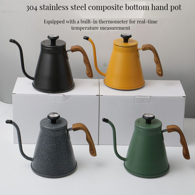 Set de brassage de café pour verser avec une bouilloire en acier inoxydable de design moderne