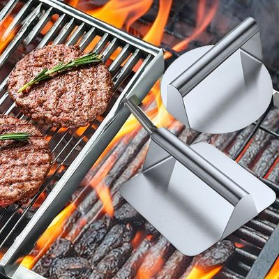 L' acier inoxydable carré Burger Press non collant écrasant de tissu pour Bbq ensemble d' outils d' accessoires