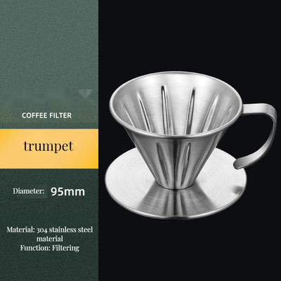 Des paniers de filtrage de café en acier inoxydable incassable pour la maison et la fonction de lait mousseux