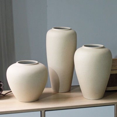 Ornement décoratif doux Art déco créatif nordique Vase en céramique avec conception géométrique