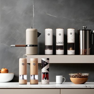 Moulins à sel et poivre avec noyau en céramique en acier inoxydable mini-moulin électrique