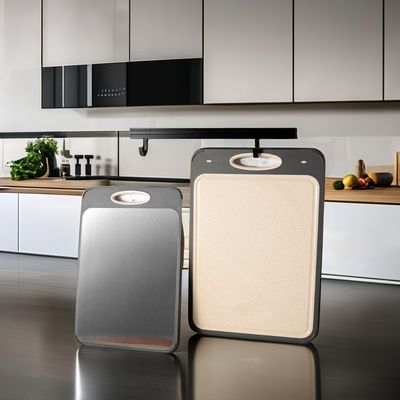 Planche à découper en acier inoxydable 304 Eco-friendly Bamboo Square Design Anti-Mold Plastic Frame