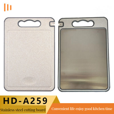 Planche à découper en acier inoxydable 304 Eco-friendly Bamboo Square Design Anti-Mold Plastic Frame