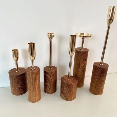 Porteur de bougies en céramique de style nordique pour la décoration intérieure et les cadeaux 1 méthode d'impression couleur
