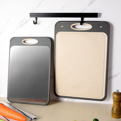 Blocs de coupe planche de coupe en bambou en acier inoxydable 304 et cadre en plastique durable