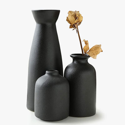 Vase en bois fait à la main décor de verre solide pot de fleurs hydroponique