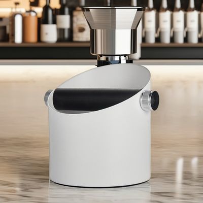 Boîte à expresso en acier inoxydable à base antidérapante à barre amovible pour un nettoyage facile