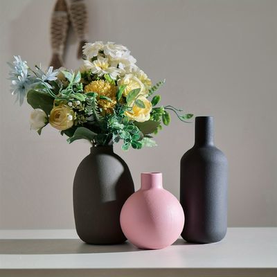 Vase de fleurs en céramique de couleur Morandi Nordique moderne pour l'occasion d'un anniversaire