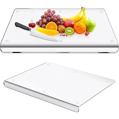 Outils de cuisine durables Logo personnalisé Bloc de coupe acrylique pour une coupe sûre et flexible