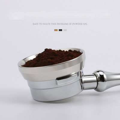 51/53/58 mm anneau de dosage en argent entonnoir portable écologique pour le dosage de café de précision