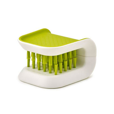 Nettoyeur de couverts de cuisine multifonctionnel blanc avec pinceau écologique