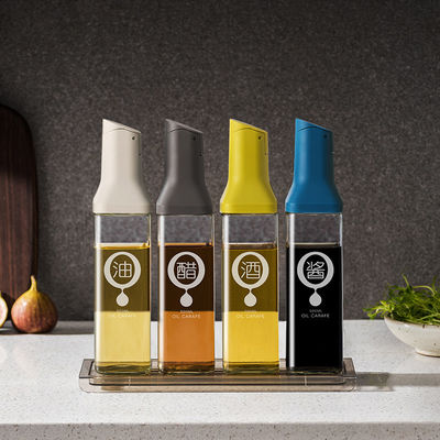 Bouteille de vinaigre et de sauce de soja en verre imperméable pour les supermarchés