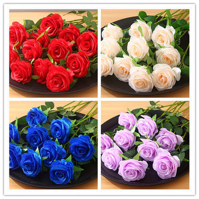 Occasion Des fleurs et des feuilles artificielles en soie 3D faites à la main pour la décoration de la table de mariage