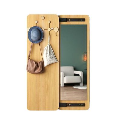 Miroir murale de longueur complète en bois massif indestructible