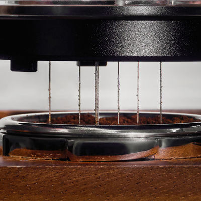 Noir 7 aiguilles 0,4 mm WDT distributeur de café Espresso Outil distributeur d'aiguille de café de thé Outil WDT