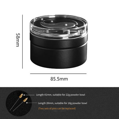 Noir 7 aiguilles 0,4 mm WDT distributeur de café Espresso Outil distributeur d'aiguille de café de thé Outil WDT