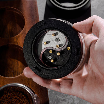 Noir 7 aiguilles 0,4 mm WDT distributeur de café Espresso Outil distributeur d'aiguille de café de thé Outil WDT