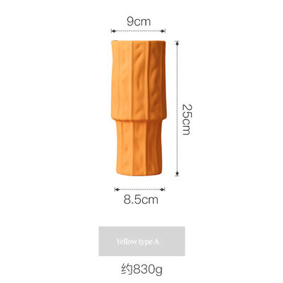 Arrangement créatif de pots blancs Vase en céramique moderne pour les pièces de décoration de table