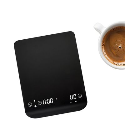 3 kg/0,1 g Indicateur de chronomètre Balance de café en silicone légère avec batterie rechargeable