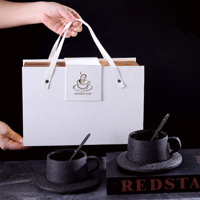 Accueil Hôtel Restaurant Bureau Porcelaine glacée Yao Noir Avec une capacité de 260 ml