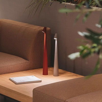 Lampe de table LED en céramique mince portable à 3 niveaux de luminosité