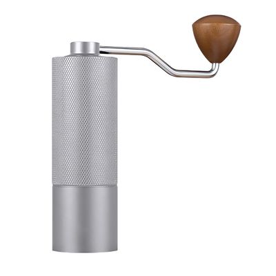 Manche manuelle de bois en acier inoxydable Moulin à expresso Alliage C2 pour outils à café-thé