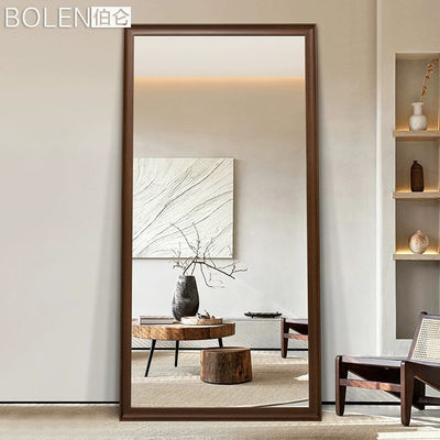 Stylisée de verre plein corps plancher miroir pour la chambre à coucher et le salon décoration