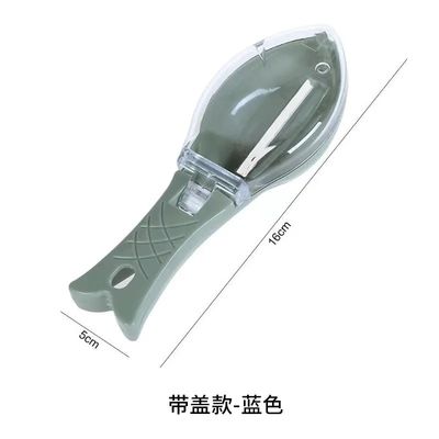 Logo Cuisine personnalisée Petits outils Outil de décapage des écailles de poisson avec un grattoir et un pinceau