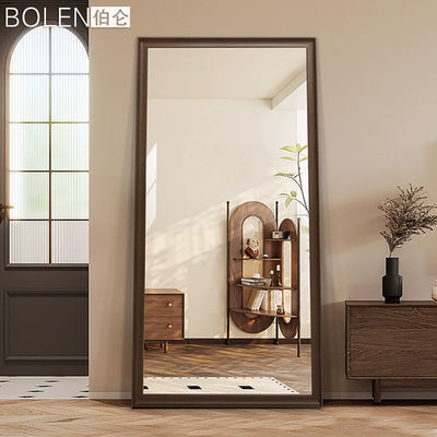 5 mm miroir en argent LED miroir en verre pleine longueur avec commutateur tactile et couleur personnalisée