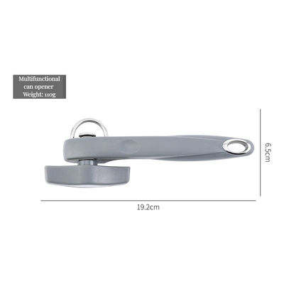 Ouvre-boîtes de cuisine sur mesure avec bouton de tour facile et ouvre-bouteilles en acier inoxydable