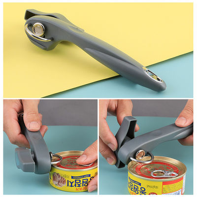 Ouvre-boîtes de cuisine sur mesure avec bouton de tour facile et ouvre-bouteilles en acier inoxydable