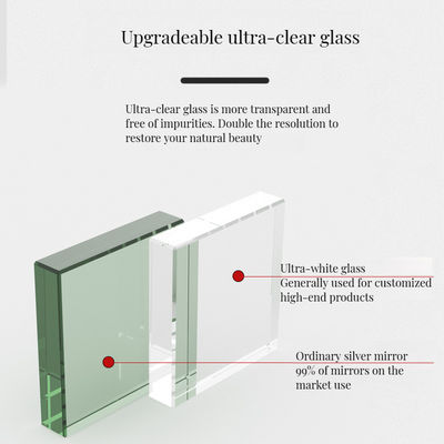 Design moderne anti-brouillard salle de bain miroir de vanité pour décoration de salle de bain élégant