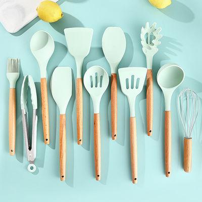 Outils de cuisine Appareils de cuisine Spatula Ensembles avec poignée en bois Durable et durable