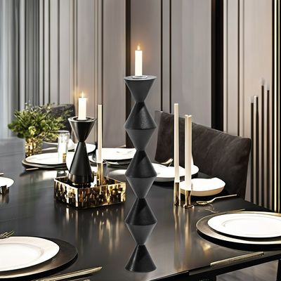 Occasion de la Saint-Valentin Candelabre métallique à la courge en fer pour la décoration de maison européenne de luxe