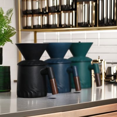 Classique porcelaine céramique goutte-à-goutte Set de café pour le brassage intemporel et versant manuel