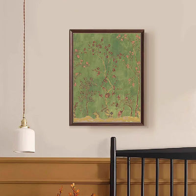 Peinture à l'huile moderne sur toile Impression numérique stylée Décoration murale de fleurs pour hôtel
