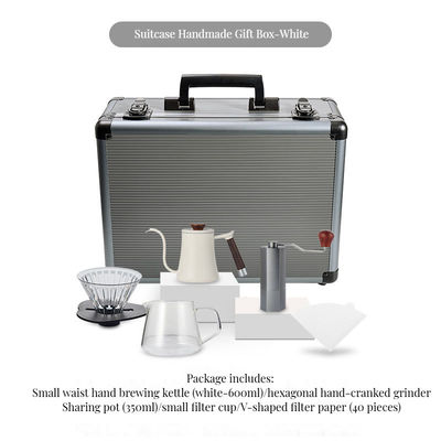 Boîte cadeau incluse Ensemble de café en céramique Kit moderne brassé à la main dans un design minimaliste