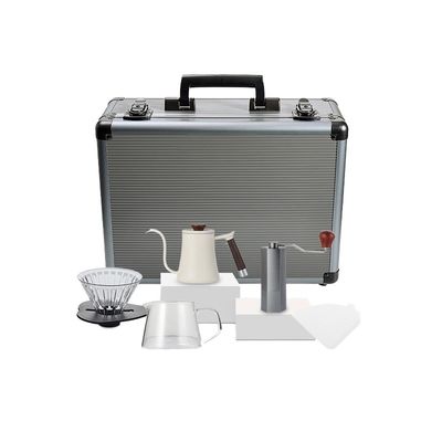 600ml Capacité tasse de café en céramique de porcelaine ensemble de six pièces Kit avec échelle de pot de filtre