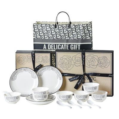 Cartoon Decal Print Bamboo Tableware Pour les mariages de luxe à domicile