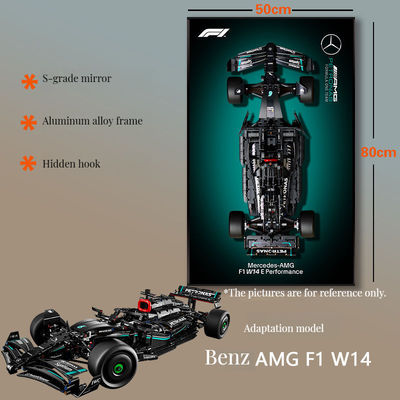 Cadre photo en verre décoratif en polycarbonate moderne Art Déco pour l'affichage de voitures et la vitrine murale / table