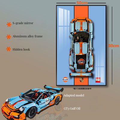 Cadre photo en verre transparent pour affichage murale ou de table dans le style Art Déco