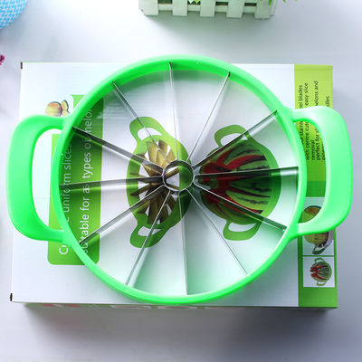 Coupeuse de légumes à la main en acier inoxydable coupeuse de pastèque en bambou pour cantaloupes de melon