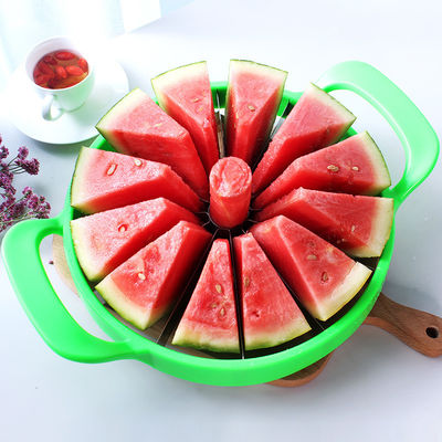 Coupeuse de fruits en acier inoxydable Coupeuse de coupe à mutification pour supermarchés Manche en bambou
