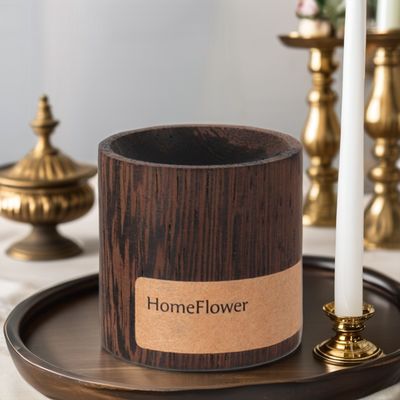 100% écologique en bois de noyer en bois d'agar Ornements de bougies et diffuseurs de roseaux