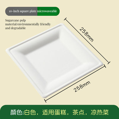 Biodégradable Couverts et assiettes jetables Ronde, écologique