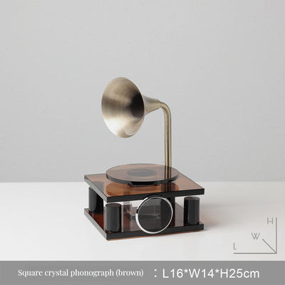 Gravé lumière de luxe rétro lecteur de disques ornement Art déco Design pour décor de TV armoire
