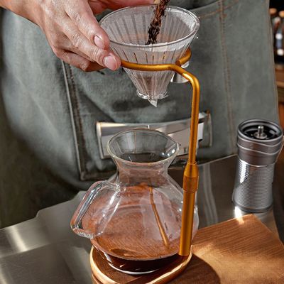 Résistant à goutte à goutte en cuivre pour la préparation du café à la maison ou au restaurant