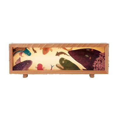 Impression haute résolution Stylé Golden Mountain Night Light