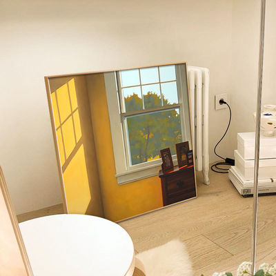 Cadre Oui Art déco nordique contemporain Fenêtre Soleil Tissu Imprimé pour la décoration murale de la maison