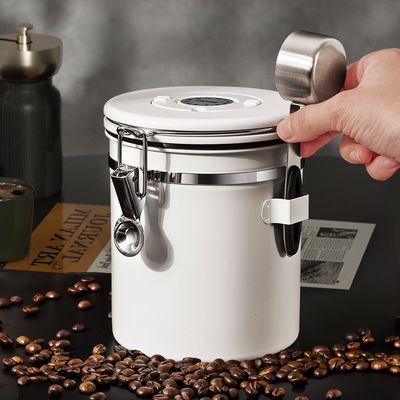 Logo personnalisé 1500ml Vacuum en acier inoxydable contenant des grains de café avec poignée